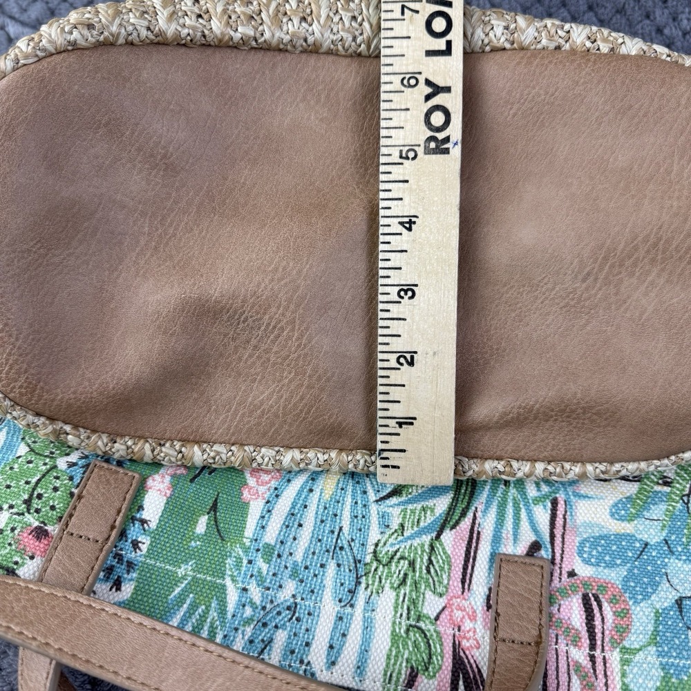 Sakroots Cactus Print Tote Bag W Pouch Straw Beach Vacation Summer Boho NWOT - Picture 10 of 16